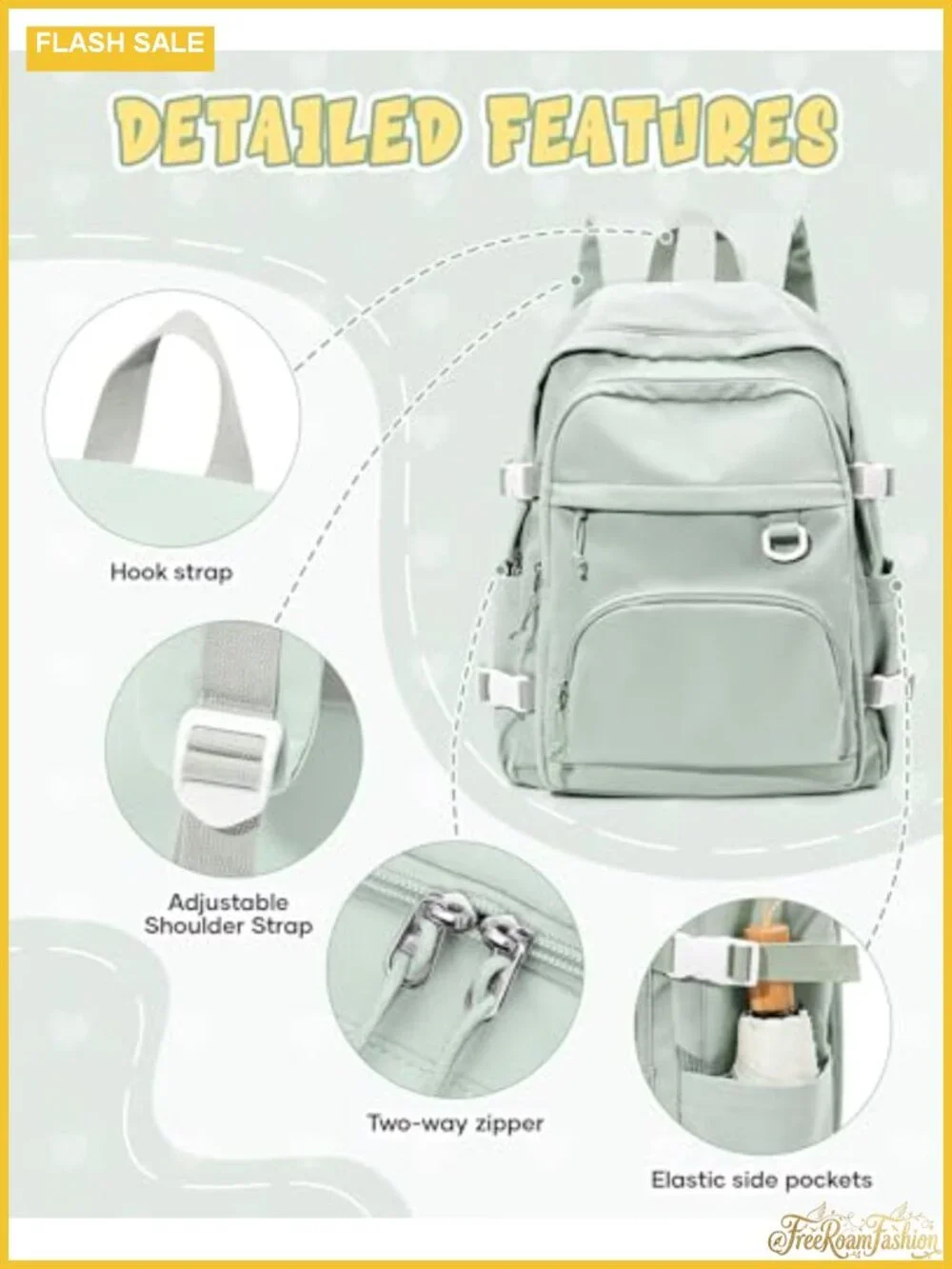 Waterproof Nylon Laptop Backpack for College, Travel, and Everyday Use
